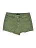 Aqua Solid Green Denim Shorts Size 26 waist - photo 1