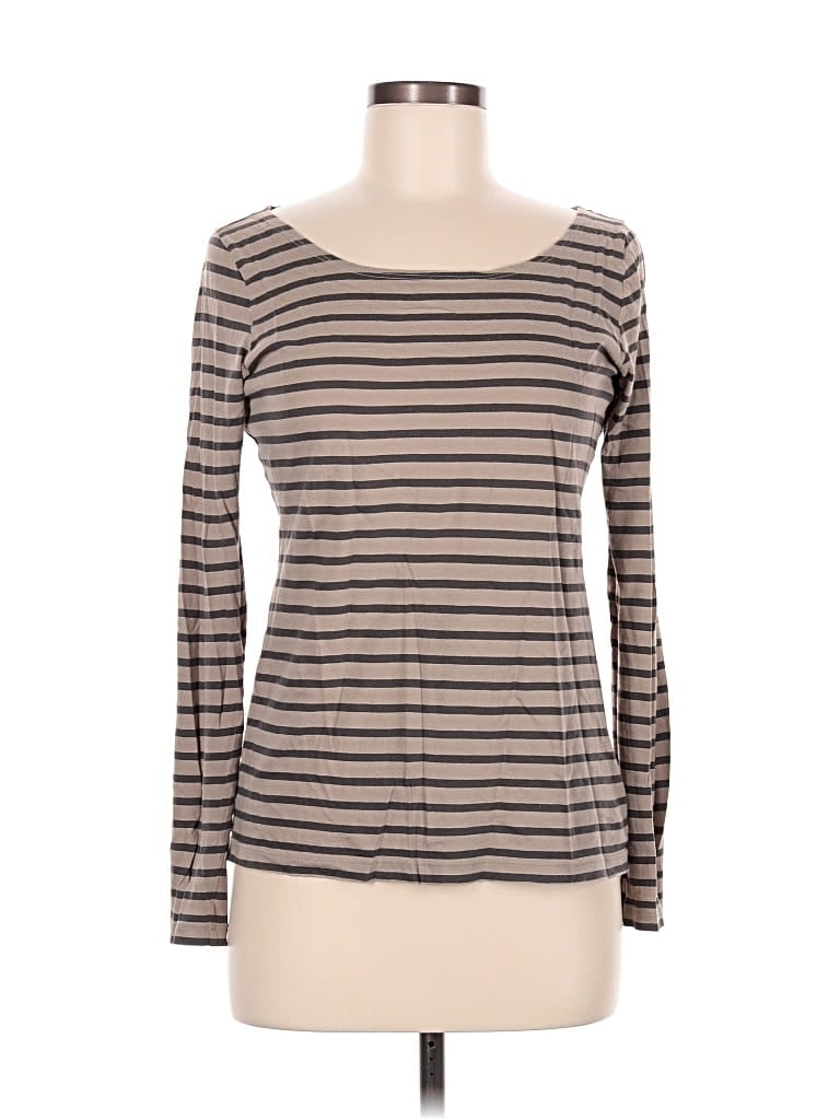 Pre-owned White + Warren Long Sleeve T-shirt In Gray