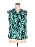Kasper Teal Sleeveless Blouse Size XL (petite) - photo 1