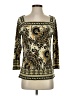 MICHAEL Michael Kors Gold 3/4 Sleeve Top Size S - photo 1