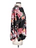 Natori 100% Polyester Floral Black 3/4 Sleeve Blouse Size M - photo 4