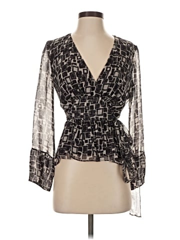 Burberry Long Sleeve Silk Top (view 1)