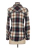 Aeropostale Plaid Gray Long Sleeve Button-Down Shirt Size XS - photo 2
