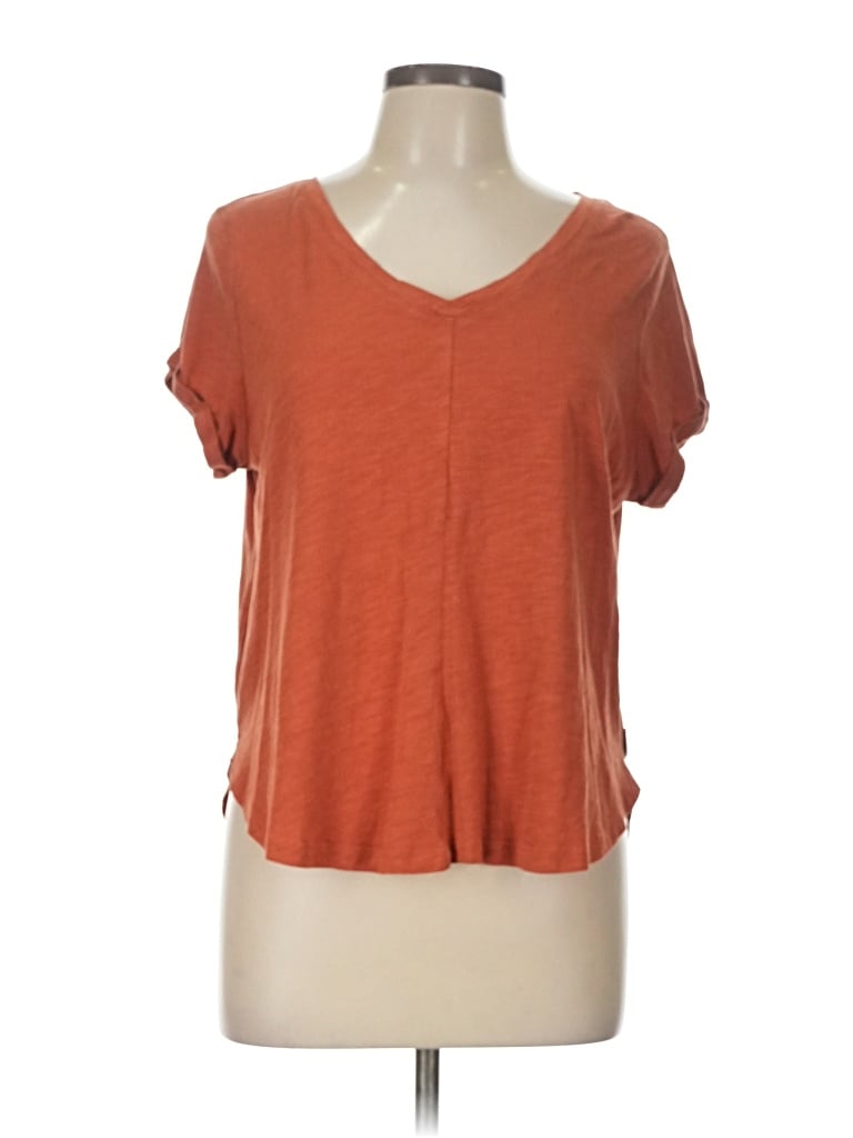Pre-owned Eddie Bauer Short Sleeve T-shirt In Orange