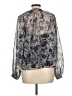 Let Me Be Silver Blue Long Sleeve Blouse Size L - photo 2