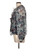 Let Me Be Silver Blue Long Sleeve Blouse Size L - photo 5