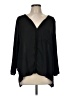 Elaine Turner 100% Polyester Black 3/4 Sleeve Blouse Size M - photo 1