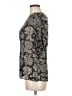 Veronica Beard Floral Black Gray 3/4 Sleeve Blouse Size 6 - photo 5