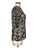 Veronica Beard Floral Black Gray 3/4 Sleeve Blouse Size 6 - photo 4