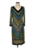 Chico's Print Teal Casual Dress Size Sm (0) - photo 1