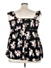 Torrid Floral Black Sleeveless Blouse Size 3X Plus (3) - photo 2