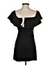 Aqua Solid Black Cocktail Dress Size XS - photo 2