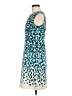 Ann Taylor Animal Print Teal Cocktail Dress Size 8 - photo 5