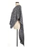 Free People 100% Polyester Gray Poncho Size M (estimated) - photo 5