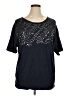 Lane Bryant Black Short Sleeve Top Size 14 - 16 Plus - photo 1