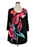 Elementz Black 3/4 Sleeve Blouse Size XXL (estimated) - photo 1