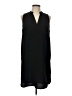 Lush Solid Black Casual Dress Size L - photo 1