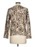 Studio Works 100% Cotton Animal Print Green Pullover Sweater Size L - photo 2