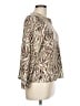 Studio Works 100% Cotton Animal Print Green Pullover Sweater Size L - photo 4