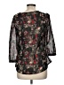 Assorted Brands 100% Polyester Black 3/4 Sleeve Blouse Size M - photo 2