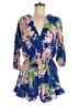 Sage 100% Polyester Floral Blue Romper Size M (estimated) - photo 1