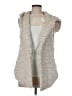 Dylan 100% Polyester Ivory Faux Fur Vest Size M - photo 1