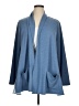 LOGO Lounge 100% Polyester Blue Cardigan Size 1X - photo 1