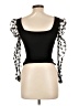 Shein Black 3/4 Sleeve Top Size L - photo 2