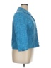 Sigrid Olsen Sport 100% Silk Blue Jacket Size 14 (petite) - photo 4
