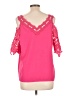 Shein 100% Polyester Pink 3/4 Sleeve Blouse Size L - photo 2
