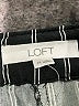 Ann Taylor LOFT 100% Rayon Stripes Black Casual Pants Size M - photo 4