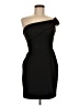 Aqua 100% Polyester Solid Black Cocktail Dress Size 6 - photo 1