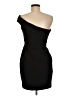 Aqua 100% Polyester Solid Black Cocktail Dress Size 6 - photo 2