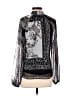 Assorted Brands 100% Polyester Silver Long Sleeve Blouse Size XS - photo 2