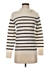 Banana Republic Stripes Ivory Turtleneck Sweater Size XS - photo 1