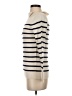 Banana Republic Stripes Ivory Turtleneck Sweater Size XS - photo 5