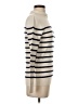 Banana Republic Stripes Ivory Turtleneck Sweater Size XS - photo 4