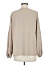 Shein 100% Polyester Tan Long Sleeve Blouse Size 6 - photo 2