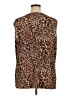 Jeevan Designs 100% Polyester Animal Print Brown Sleeveless Blouse Size 1X - photo 2