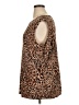 Jeevan Designs 100% Polyester Animal Print Brown Sleeveless Blouse Size 1X - photo 5