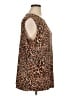 Jeevan Designs 100% Polyester Animal Print Brown Sleeveless Blouse Size 1X - photo 4