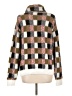 Violet & Ruby Checkered-gingham Brown Turtleneck Sweater Size L - photo 2