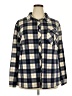 Absolutely Creative Worldwide Plaid Blue Long Sleeve Blouse Size 2X - photo 1