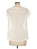 14th & Union Ivory Short Sleeve Blouse Size L - photo 2