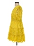 NSR 100% Polyester Yellow Cocktail Dress Size S (estimated) - photo 5