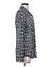 CAbi Houndstooth Blue Long Sleeve Button-Down Shirt Size S - photo 4