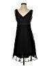 Donna Ricco 100% Polyester Solid Black Cocktail Dress Size 4 (petite) - photo 1