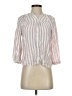 Evereve 100% Rayon Stripes Pink 3/4 Sleeve Blouse Size S - photo 1