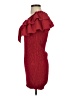 Salanta 100% Polyester Red Cocktail Dress Size 4 - photo 5