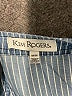 Kim Rogers 100% Lyocell Blue 3/4 Sleeve Blouse Size M - photo 7
